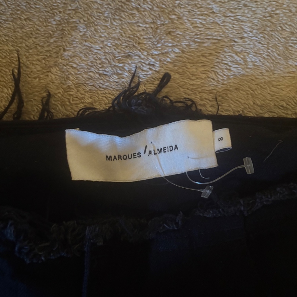 Marques Almeida ruffle flare cropped jeans - Picture 2 of 2